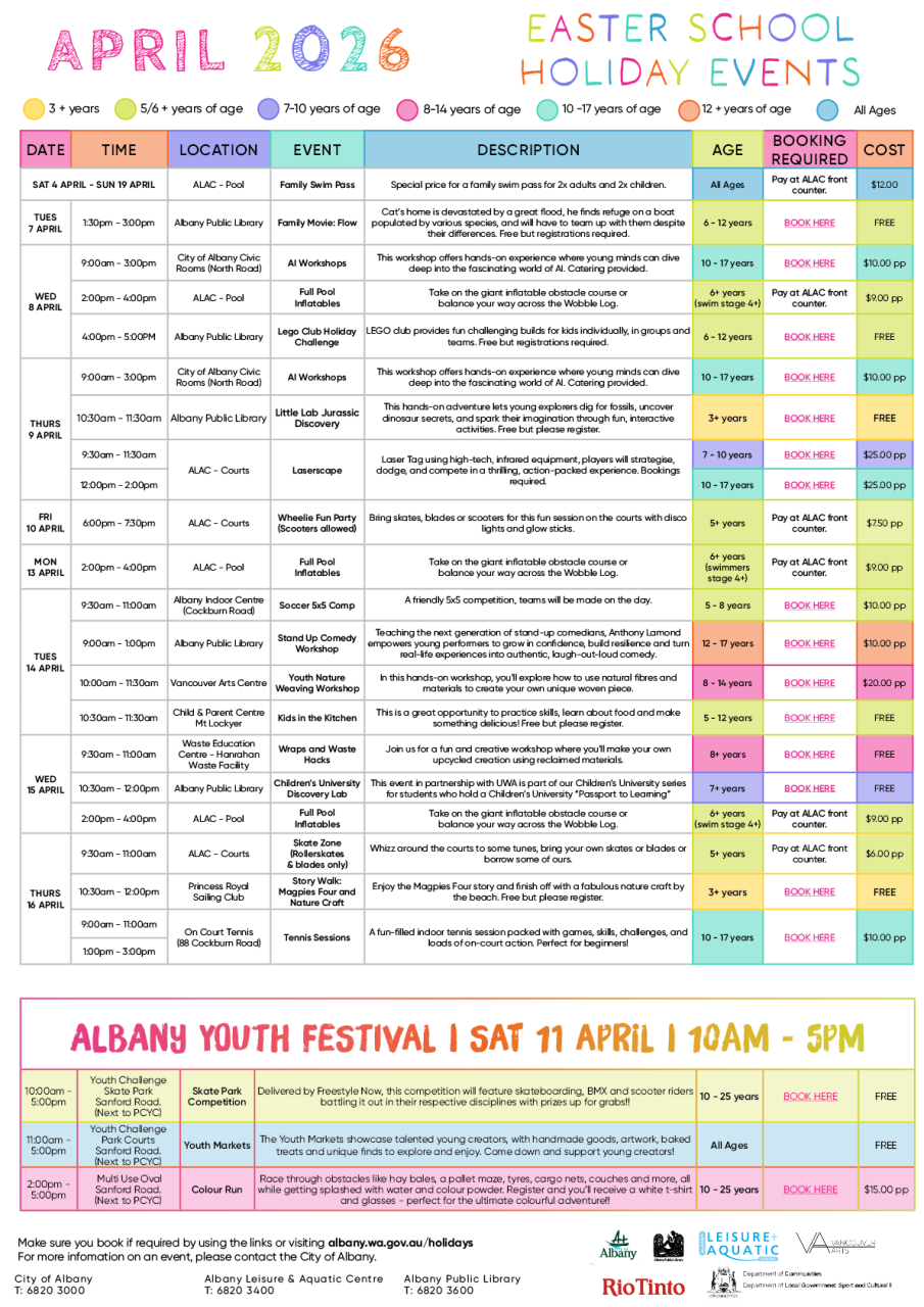 Calender after easter 