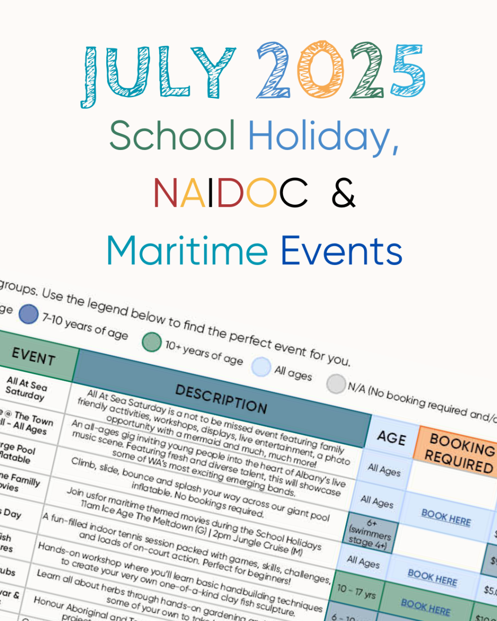 July School Holidays