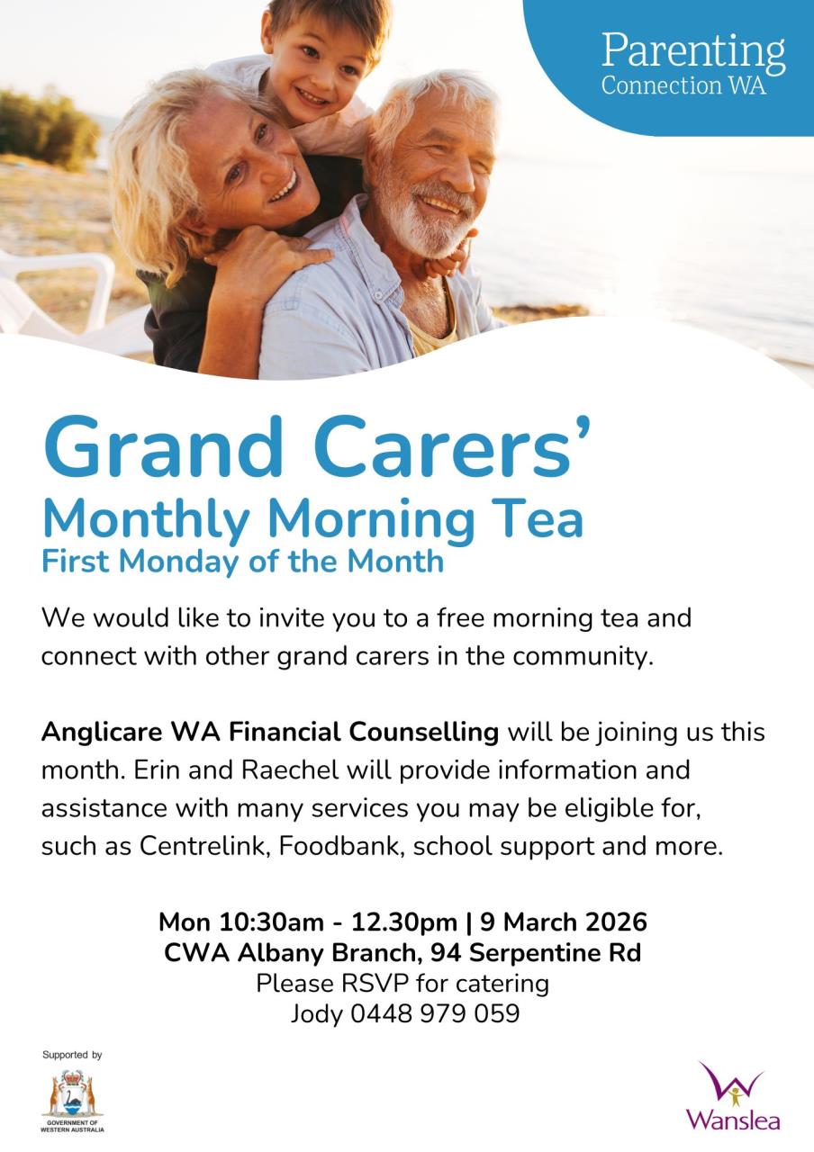 Grand Carers' Monthly Morning Tea
