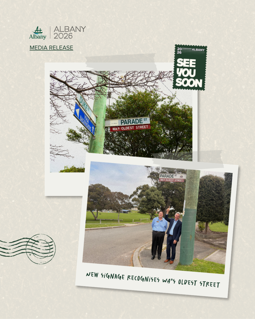 New signage recognises WA’s oldest street