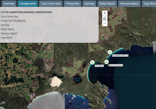 Nature Based Camping Interactive Map