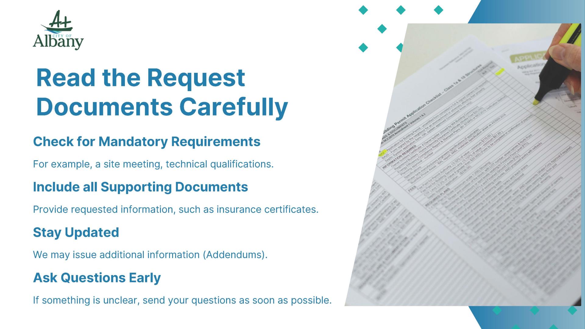 Picture: Tips for suppliers - Slide 1