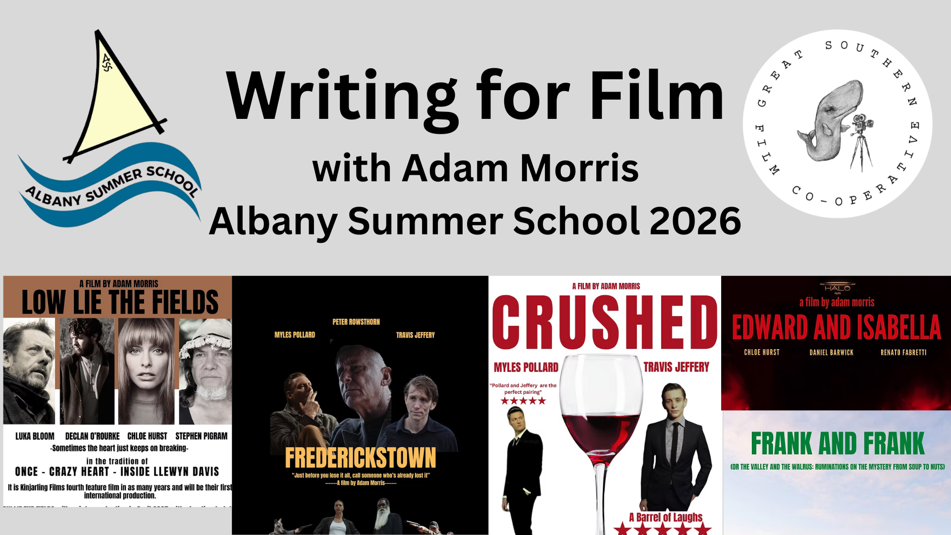 WRITING FOR FILM with Adam Morris