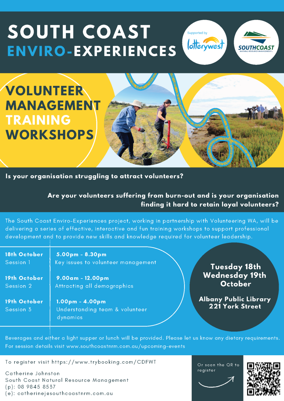 South Coast Enviro-Experiences: Volunteer Management Training Workshops